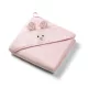BabyOno Bambusz Kapucnis Törölköző Super Soft Rózsaszín 100x100cm - Gyengéd Törléshez Fürdés Után
