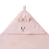 BabyOno Bambusz Kapucnis Törölköző Super Soft Rózsaszín 100x100cm - Gyengéd Törléshez Fürdés Után