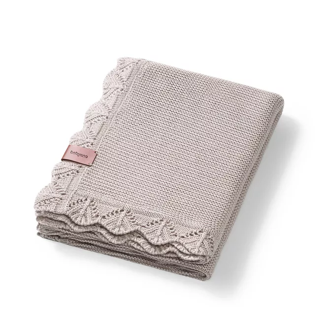 BabyOno Takaró Kötött Bambusz Bézs 75x100cm - Puha Melegséghez és Kényelmes Mindennapi Használathoz