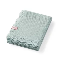   BabyOno Takaró Kötött Bambusz Zöld 75x100cm - Puha Melegséghez és Kényelmes Mindennapi Használathoz