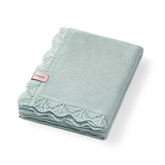 BabyOno Takaró Kötött Bambusz Zöld 75x100cm - Puha Melegséghez és Kényelmes Mindennapi Használathoz