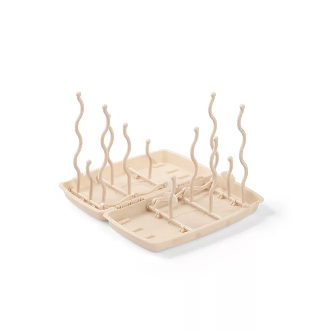 BabyOno Bézs Cumisüveg- és Cumi Szárító Állvány - Rendezett Higiénikus Szárítás Baba Kellékekhez