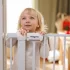 BabyOno Biztonsági Kapu Lépcsőkre és Ajtókra 75-96cm Gyerekeknek és Kutyáknak Fúrás Nem Szükséges - Otthoni Bababiztonsághoz Sérülésmegelőző Megoldás