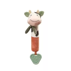   BabyOno Cow Bingo Sípoló Játék Rágókával 6 Hónapos Kortól - Vidám Érzékszervi Fejlesztő és Fogzást Segítő Játék