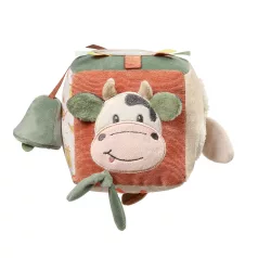 BabyOno Szenzoros Kocka Cow Bingo Újszülött kortól – NaturalBabyShop részletes termékkép és vásárlási információ