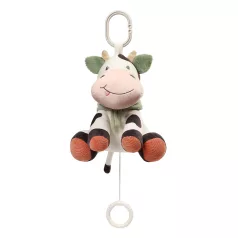   BabyOno Zenei Játék C-Gyűrűn Cow Bingo Újszülött Kortól - Készségfejlesztő Játékhoz Vidám Babás Felfedezéshez