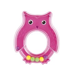  Canpol Babies Babies Csörgő Bagoly Rózsaszín - BPA-mentes Fejlesztő Babacsörgő Újszülött Kortól