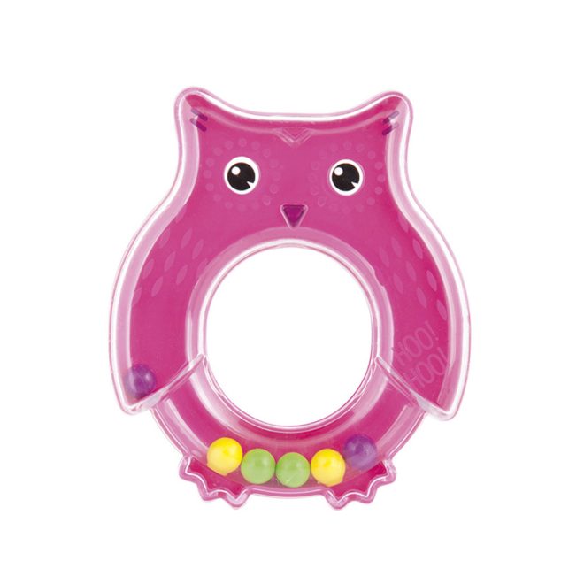 Canpol Babies Babies Csörgő Bagoly Rózsaszín - BPA-mentes Fejlesztő Babacsörgő Újszülött Kortól