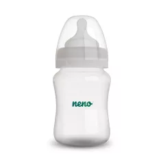   Neno Antikólikus Cumisüveg 150ml - Újszülöttkortól, BPA-mentes, Puha Szilikon Cumi, Kólika Megelőzésére, Anyatej-lefejőkkel Kompatibilis