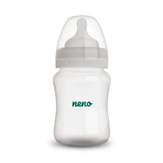 Neno Antikólikus Cumisüveg 150ml - Újszülöttkortól, BPA-mentes, Puha Szilikon Cumi, Kólika Megelőzésére, Anyatej-lefejőkkel Kompatibilis