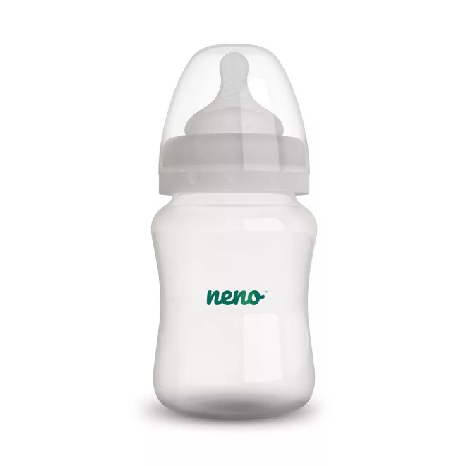 Neno Antikólikus Cumisüveg 150ml - Újszülöttkortól, BPA-mentes, Puha Szilikon Cumi, Kólika Megelőzésére, Anyatej-lefejőkkel Kompatibilis