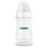 Neno Antikólikus Cumisüveg 240ml - 3 Hónapos Kortól, BPA-mentes, Puha Szilikon Cumi, Súlyozott Szívószállal, Fogantyúval, Anyatej-lefejőkkel Kompatibilis