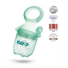   Neno Szilikon Etetőcumi Frutta - Biztonságos Gyümölcs- és Zöldségkóstoltatás, 3 Méretű Szilikon Fejjel, BPA-mentes