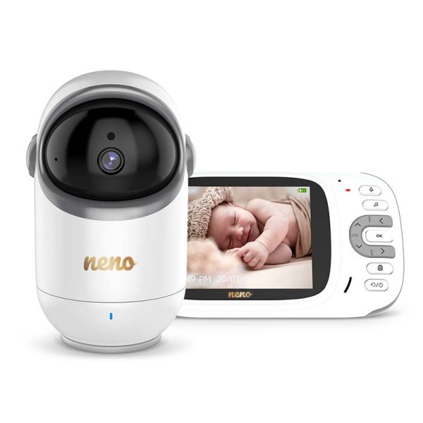 Neno Berkano Forgatható Digitális Videó Bébiőr - 3,2” Kijelző, 300°-os Kamera Forgatás, Éjszakai Látás és VOX Energiatakarékos Mód