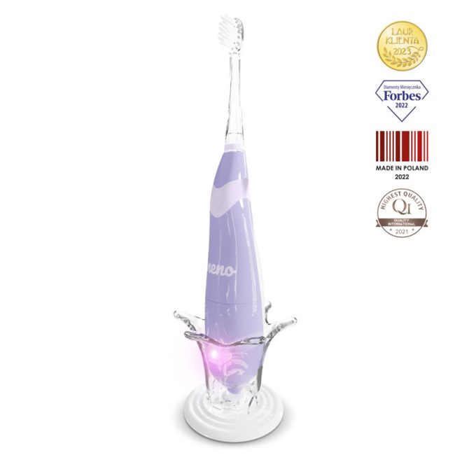 Neno Tutti Lila Gyermek Elektromos Fogkefe 3 Éves Kortól - 22 000 Rezgés/perc, 7 Dallam, Színes LED Fényekkel és Időzítővel