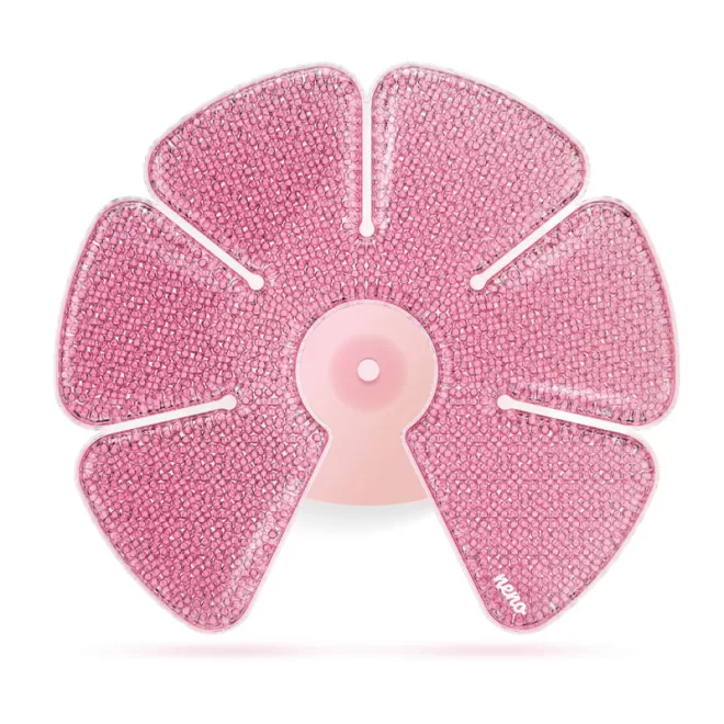 Neno Perse Meleg és Hűsítő Gél Borogatás Mellekre - Újrahasználható, Puha és Rugalmas Mellpárna 28 cm Átmérővel, Fájdalomcsillapításra, Tejáramlás Serkentésére és Gyulladás Csökkentésére, 2db-os Szett