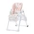 Kinderkraft Yummy Etetőszék, Rózsaszín - Állítható Magasságú, Összecsukható és Könnyen Tisztítható Baba Etetőszék 6 Hónapos Kortól