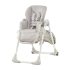 Kinderkraft Yummy Etetőszék, Szürke - Állítható Magasságú, Összecsukható és Könnyen Tisztítható Baba Etetőszék 6 Hónapos Kortól