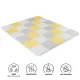 Kinderkraft Luno Habos Puzzle Alátét 150x180cm Sárga - 30 Darabos Játszószőnyeg Szett Babáknak és Kisgyermekeknek, Puha, Biztonságos és Könnyen Tisztítható Felület