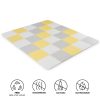 Kinderkraft Luno Habos Puzzle Alátét 150x180cm Sárga - 30 Darabos Játszószőnyeg Szett Babáknak és Kisgyermekeknek, Puha, Biztonságos és Könnyen Tisztítható Felület