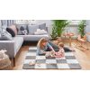 Kinderkraft Luno Habos Puzzle Alátét 150x180cm Sárga - 30 Darabos Játszószőnyeg Szett Babáknak és Kisgyermekeknek, Puha, Biztonságos és Könnyen Tisztítható Felület