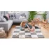 Kinderkraft Luno Habos Puzzle Alátét 150x180cm Sárga - 30 Darabos Játszószőnyeg Szett Babáknak és Kisgyermekeknek, Puha, Biztonságos és Könnyen Tisztítható Felület