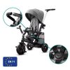 Kinderkraft Easytwist SELECT Háromkerekű Tricikli Platinum Grey - Prémium Multifunkciós Gyerek Tricikli Forgatható Üléssel, Szülőkarral és Magnéziumvázzal, 9 Hónapos Kortól