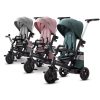 Kinderkraft Easytwist SELECT Háromkerekű Tricikli Platinum Grey - Prémium Multifunkciós Gyerek Tricikli Forgatható Üléssel, Szülőkarral és Magnéziumvázzal, 9 Hónapos Kortól
