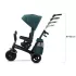 Kinderkraft Easytwist SELECT Háromkerekű Tricikli Platinum Grey - Prémium Multifunkciós Gyerek Tricikli Forgatható Üléssel, Szülőkarral és Magnéziumvázzal, 9 Hónapos Kortól
