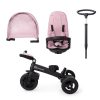 Kinderkraft Easytwist SELECT Háromkerekű Tricikli Mauvelous Pink - Prémium Multifunkciós Gyerek Tricikli Forgatható Üléssel, Szülőkarral és Magnéziumvázzal, 9 Hónapos Kortól