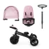 Kinderkraft Easytwist SELECT Háromkerekű Tricikli Mauvelous Pink - Prémium Multifunkciós Gyerek Tricikli Forgatható Üléssel, Szülőkarral és Magnéziumvázzal, 9 Hónapos Kortól