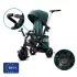 Kinderkraft Easytwist SELECT Háromkerekű Tricikli Midnight Green - Prémium Multifunkciós Gyerek Tricikli Forgatható Üléssel, Szülőkarral és Magnéziumvázzal, 9 Hónapos Kortól