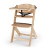 Kinderkraft Enock Fa Etetőszék Natural Wooden - Állítható Magasságú Etetőszék Újszülöttkortól, Természetes Fa Színben, Stabil és Időtálló Kivitel