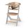 Kinderkraft Enock Prémium Fa Etetőszék Grey Wooden - Állítható Magasságú Etetőszék Újszülöttkortól, Elegáns Szürke-Fa Kivitelben, Stabil és Tartós Szerkezet