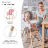 Kinderkraft Sienna 2in1 Etetőszék Pink - Magas Etetőszék és Gyerekszék Egyben, Kivehető Tálcával, Stabil és Stílusos Rózsaszín Kialakítás