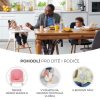 Kinderkraft Sienna 2in1 Etetőszék Pink - Magas Etetőszék és Gyerekszék Egyben, Kivehető Tálcával, Stabil és Stílusos Rózsaszín Kialakítás