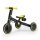 Kinderkraft 4Trike Háromkerekű Tricikli Black Volt - 2 az 1-ben Futóbicikli és Tricikli Kombináció Gyerekeknek, Összecsukható, Könnyű és Stabil Kialítás, 1 Éves Kortól