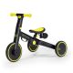 Kinderkraft 4Trike Háromkerekű Tricikli Black Volt - 2 az 1-ben Futóbicikli és Tricikli Kombináció Gyerekeknek, Összecsukható, Könnyű és Stabil Kialítás, 1 Éves Kortól