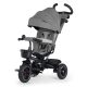 Kinderkraft Spinstep SELECT Háromkerekű Tricikli Grey - Prémium Multifunkciós Gyerek Tricikli Szülőkarral, Átalakítható Pedálos Kerékpárrá, 9 Hónapos Kortól