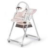 Kinderkraft Select Lastree Prémium Etetőszék Pink - Többfunkciós Magas Etetőszék Újszülöttkortól, Dönthető Háttámlával és Stílusos Rózsaszín Kialakítással