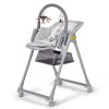 Kinderkraft Select Lastree Prémium Etetőszék Grey - Többfunkciós Magas Etetőszék Újszülöttkortól, Dönthető Háttámlával és Modern Szürke Kivitelben