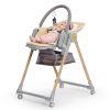 Kinderkraft Select Lastree Prémium Etetőszék Grey - Többfunkciós Magas Etetőszék Újszülöttkortól, Dönthető Háttámlával és Modern Szürke Kivitelben