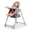 Kinderkraft Select Lastree Prémium Etetőszék Grey - Többfunkciós Magas Etetőszék Újszülöttkortól, Dönthető Háttámlával és Modern Szürke Kivitelben