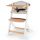 Kinderkraft Enock Prémium Fa Etetőszék Párnázással White Wooden - Állítható Magasságú Etetőszék Újszülöttkortól, Kényelmes Ülőpárnával és Elegáns Fehér Fa Kivitelben