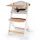 Kinderkraft Enock Prémium Fa Etetőszék Párnázással White Wooden - Állítható Magasságú Etetőszék Újszülöttkortól, Kényelmes Ülőpárnával és Elegáns Fehér Fa Kivitelben