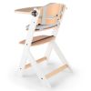 Kinderkraft Enock Prémium Fa Etetőszék Párnázással White Wooden - Állítható Magasságú Etetőszék Újszülöttkortól, Kényelmes Ülőpárnával és Elegáns Fehér Fa Kivitelben
