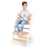 Kinderkraft Enock Prémium Fa Etetőszék Párnázással White Wooden - Állítható Magasságú Etetőszék Újszülöttkortól, Kényelmes Ülőpárnával és Elegáns Fehér Fa Kivitelben