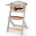 Kinderkraft Enock Prémium Fa Etetőszék Párnázással Grey Wooden - Állítható Magasságú Etetőszék Újszülöttkortól, Kényelmes Ülőpárnával és Elegáns Fa Kivitelben