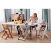 Kinderkraft Enock Prémium Fa Etetőszék Párnázással Grey Wooden - Állítható Magasságú Etetőszék Újszülöttkortól, Kényelmes Ülőpárnával és Elegáns Fa Kivitelben