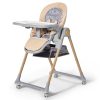 Kinderkraft Select Lastree Prémium Etetőszék Wood - Többfunkciós Magas Etetőszék Újszülöttkortól, Dönthető Háttámlával és Elegáns Fa Hatású Kivitelben